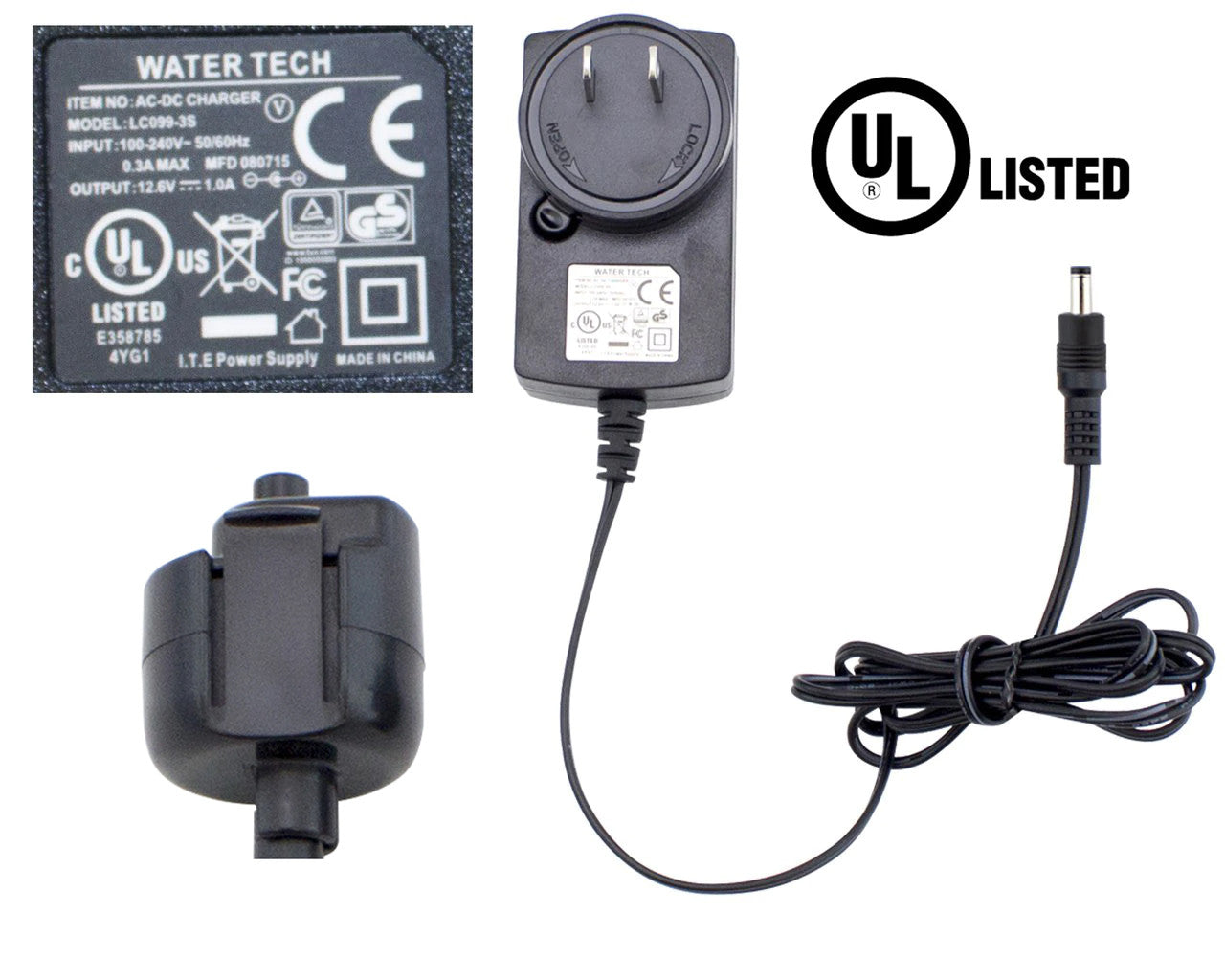 LC099-3S6X099 - LITHIUM Wall Charger WITH ADAPTER for Max Li,Max