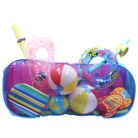 Pool Blaster Pool Pouch XL - Pool Float Storage Organizer for Toys, Balls, Patio Accessories, 60" Long, 30" Wide