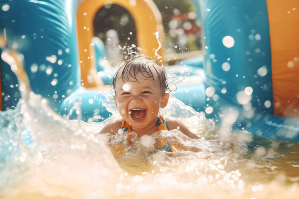 summertime fun in a clean pool