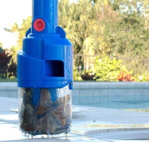 Pool Blaster skimmer basket vacuum, Water Tech